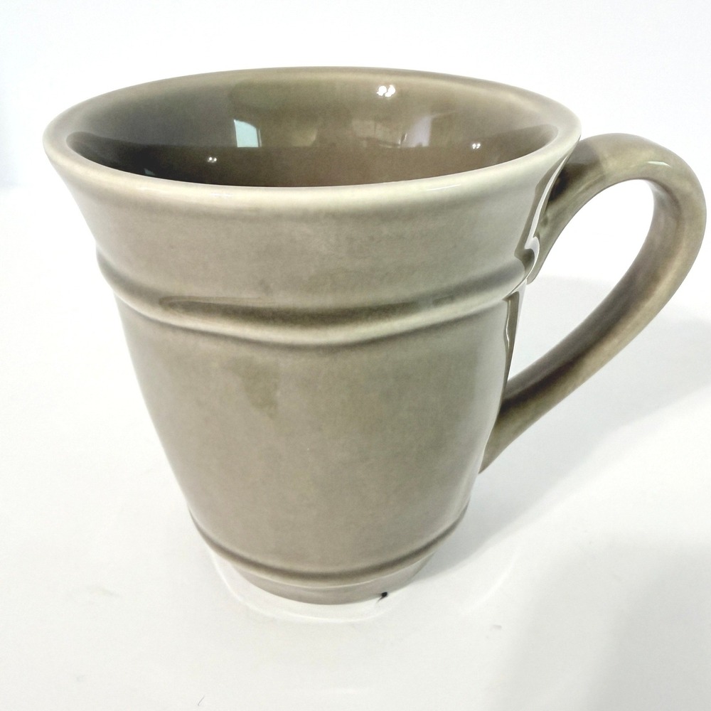 Pottery Barn Cambria Taupe Tan Stoneware Coffee Mug 12oz Replacement